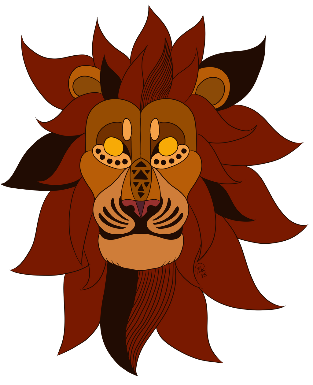 Simba African Mask by Ranrye on DeviantArt