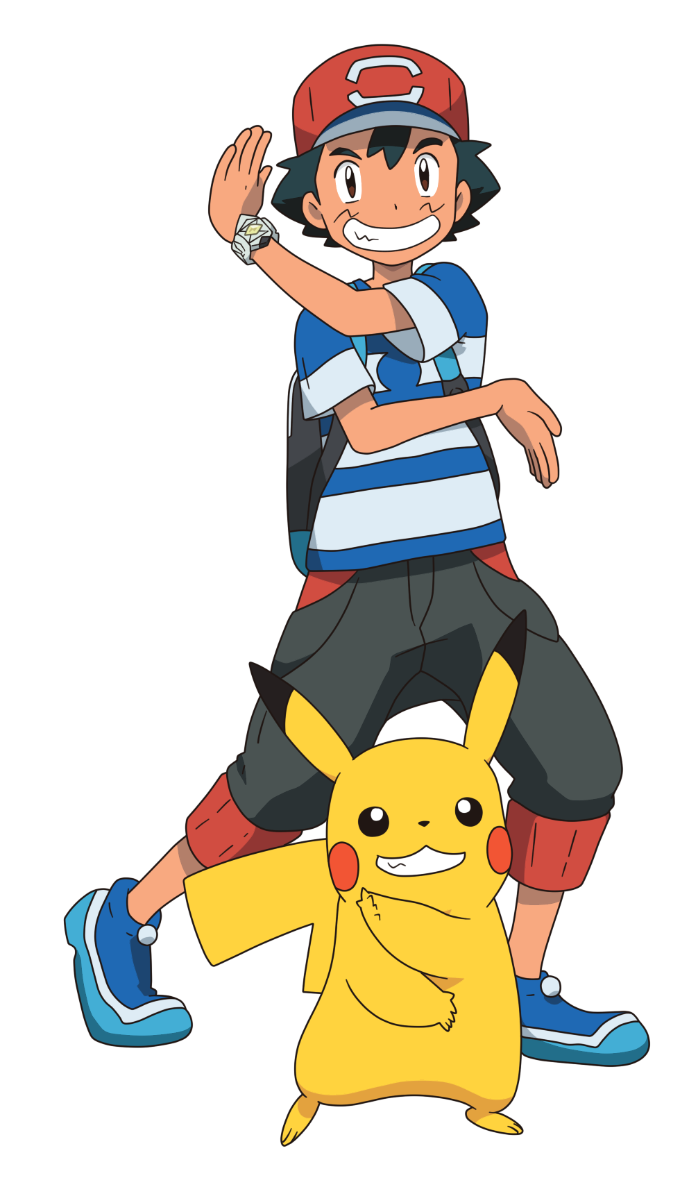 ASH KETCHUM SATOSHI ALOLA RENDER