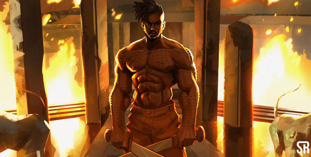 Killmonger Drawing Color Erik-Killmonger color by RaySeb on DeviantArt