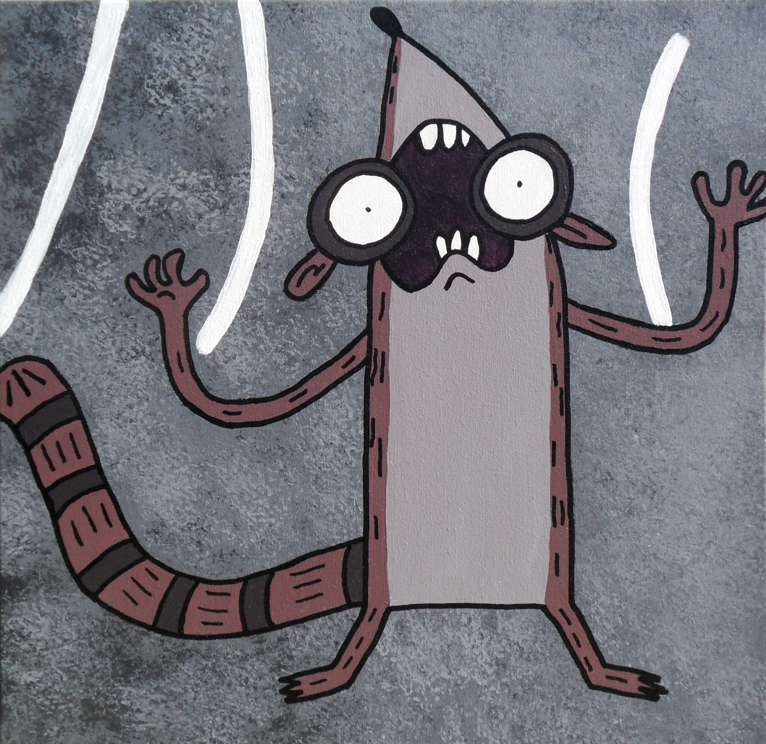 Rigby Scared Face by Cartoonishly on DeviantArt