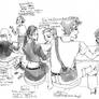 Junta de dibujo entre artistas
