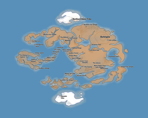 Avatar the Last Airbender Map