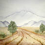 Desert Road Training Painting