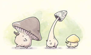 Billed Mushroom Series: 2