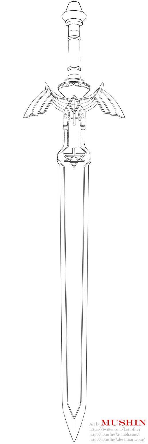 Master Sword Writing Master Sword redesign by Lotusfire7 on DeviantArt