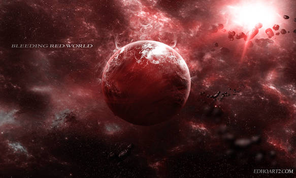 Bleeding red planet