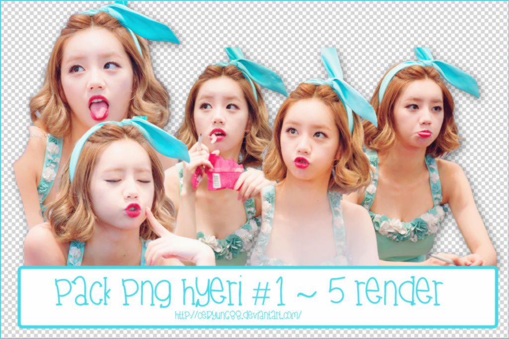 PACK PNG HYERI #1 ~ 5 RENDER