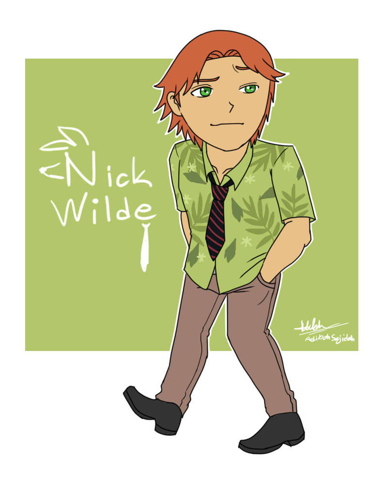 Nick Wilde Human Version by Adibah87 on DeviantArt