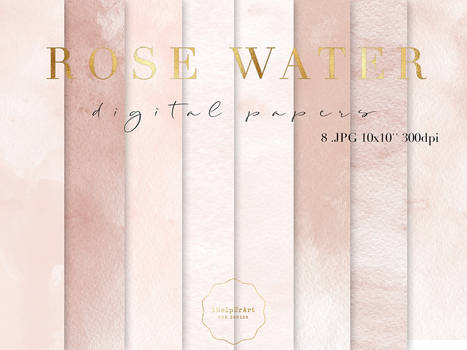 Blush Watercolor Texture Papers