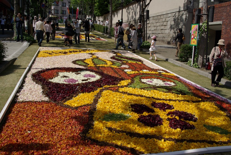 Matryoshka made from petals