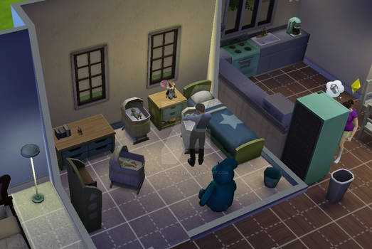 My Sims had Triplets Lol.