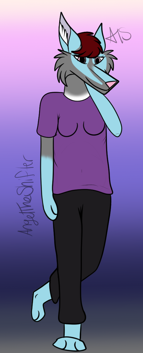 Angel Standing Shy