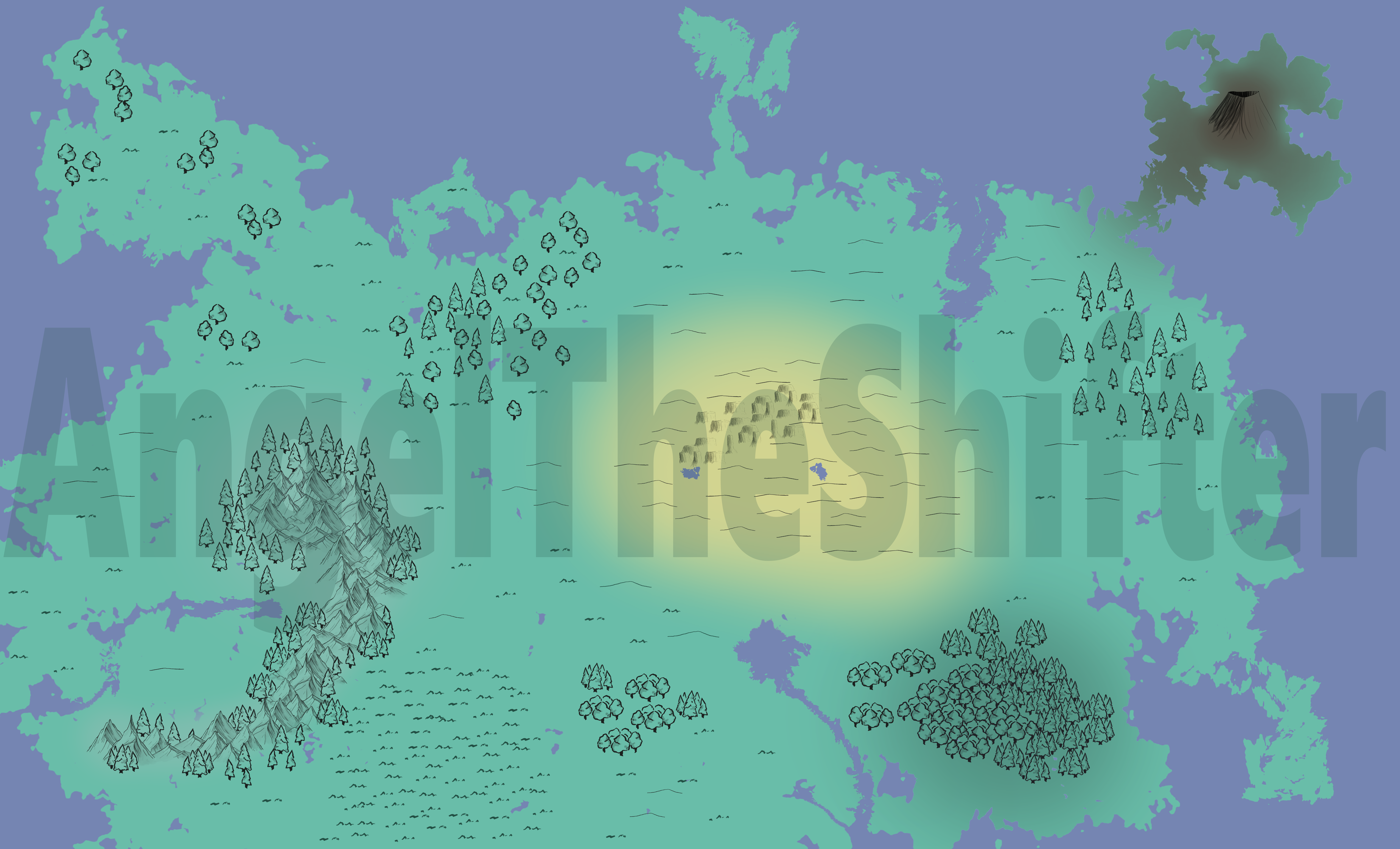 Land Map Concept