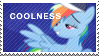 Rainbow Dash Coolness Stamp by SonKitty