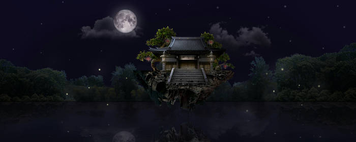 Matte Painting - Floating Temple