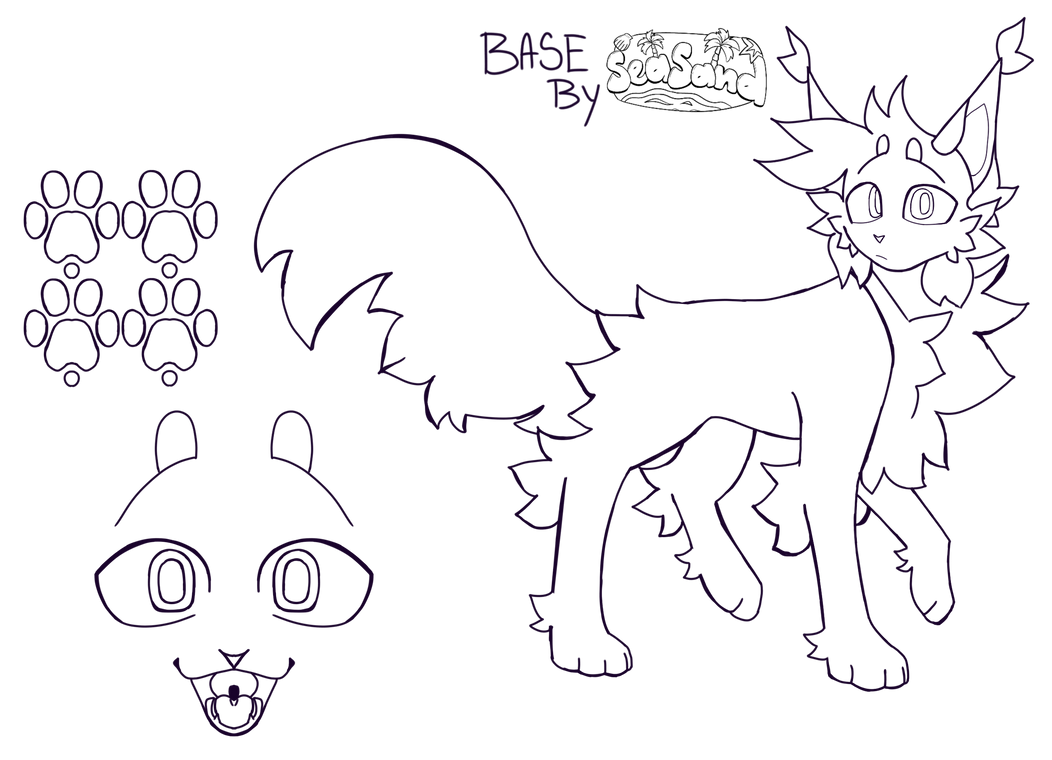 F2U CAT BASE (LONG FUR) by SeasandsReef on DeviantArt