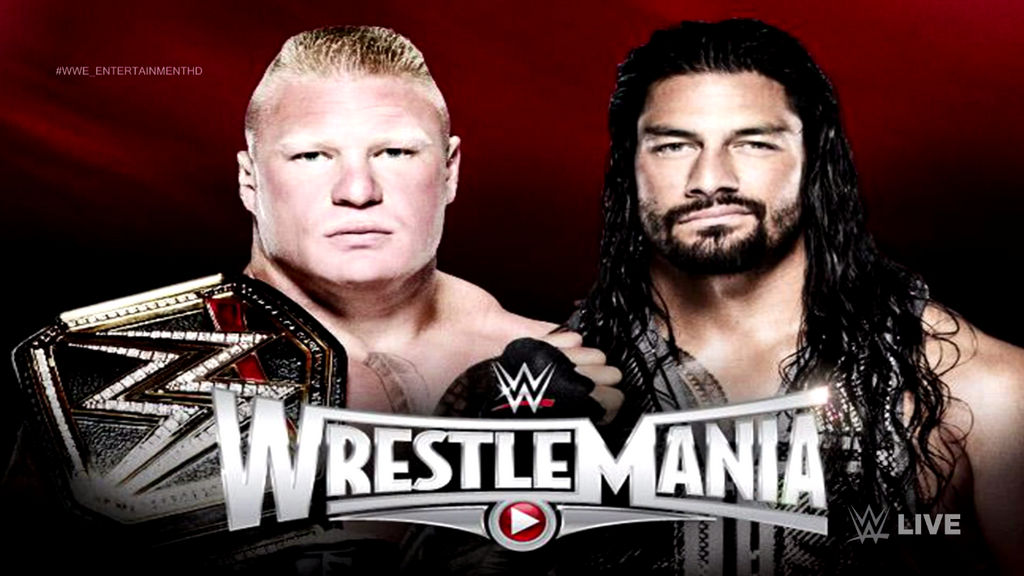 Brock Lesnar Vs Roman Reigns Match Card By Wwearthd On Deviantart