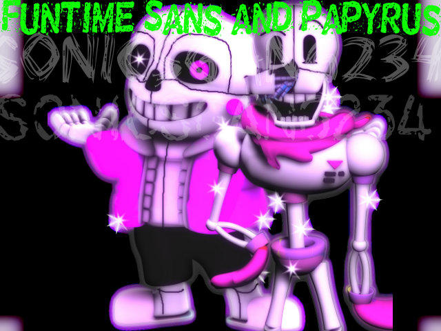 Funtime Sans Funtime Sans and Papyrus by InsanityFreddy on DeviantArt