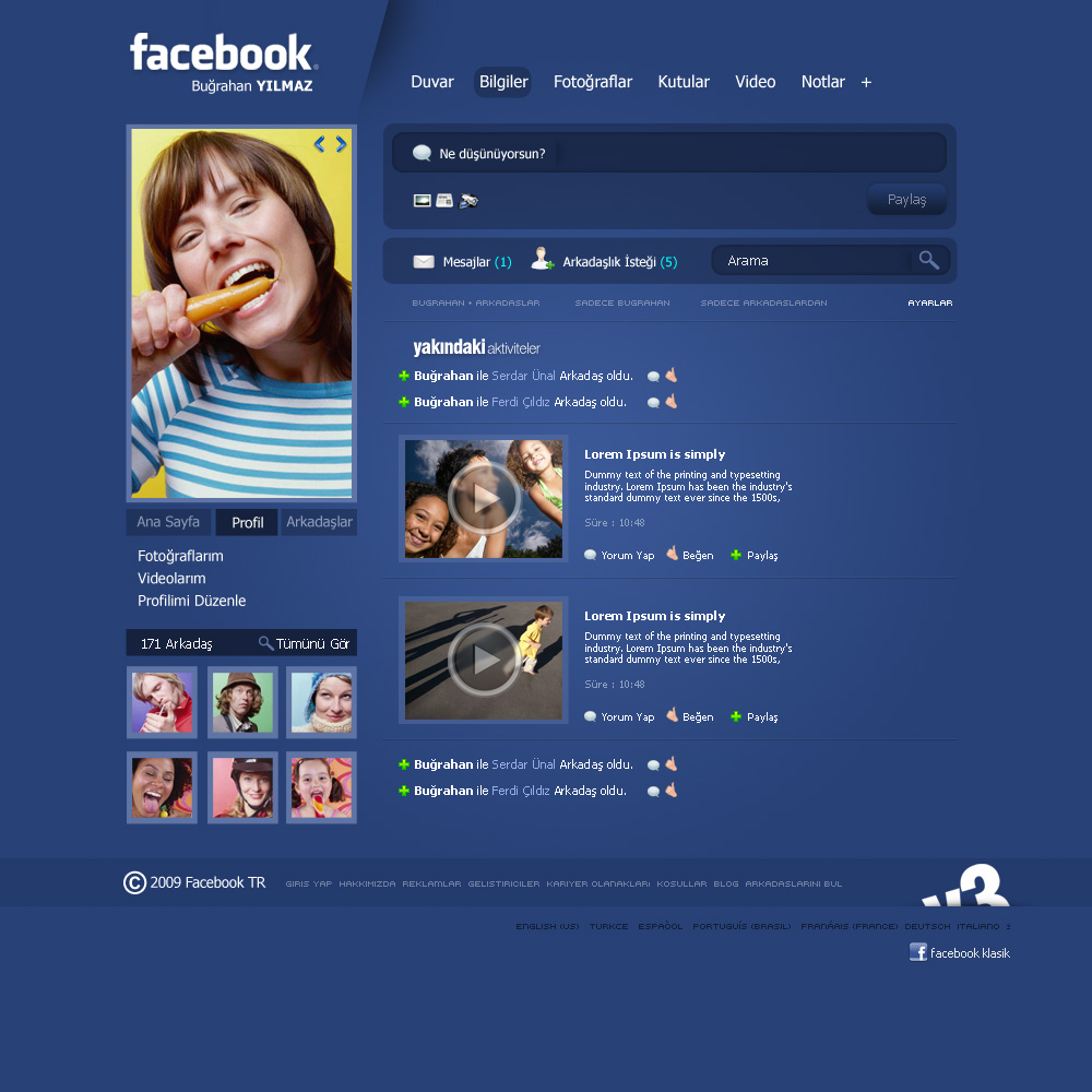 Facebook Profile V3 By Sencerbugrahan On Deviantart
