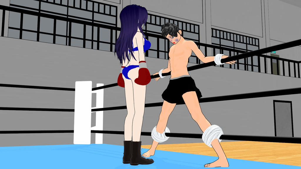 Boxer girl Junko - Me and my sparring partner 02 by Girlpunchlover on Devia...