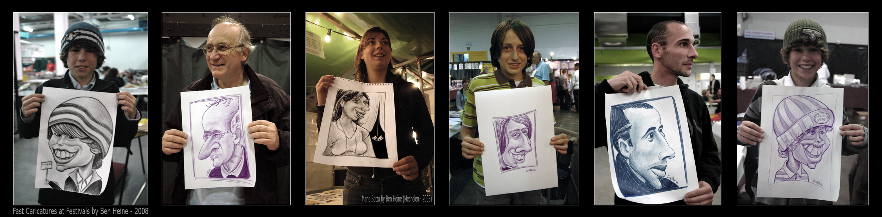 Fast Caricatures at Festivals