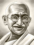 Mahatma Gandhi - 2 - by BenHeine