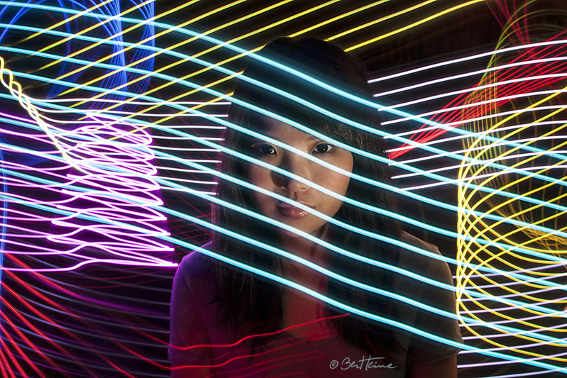 Portrait with Led Lights