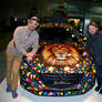 Ben Heine Art on Mazda Car at Affordable Art Fair