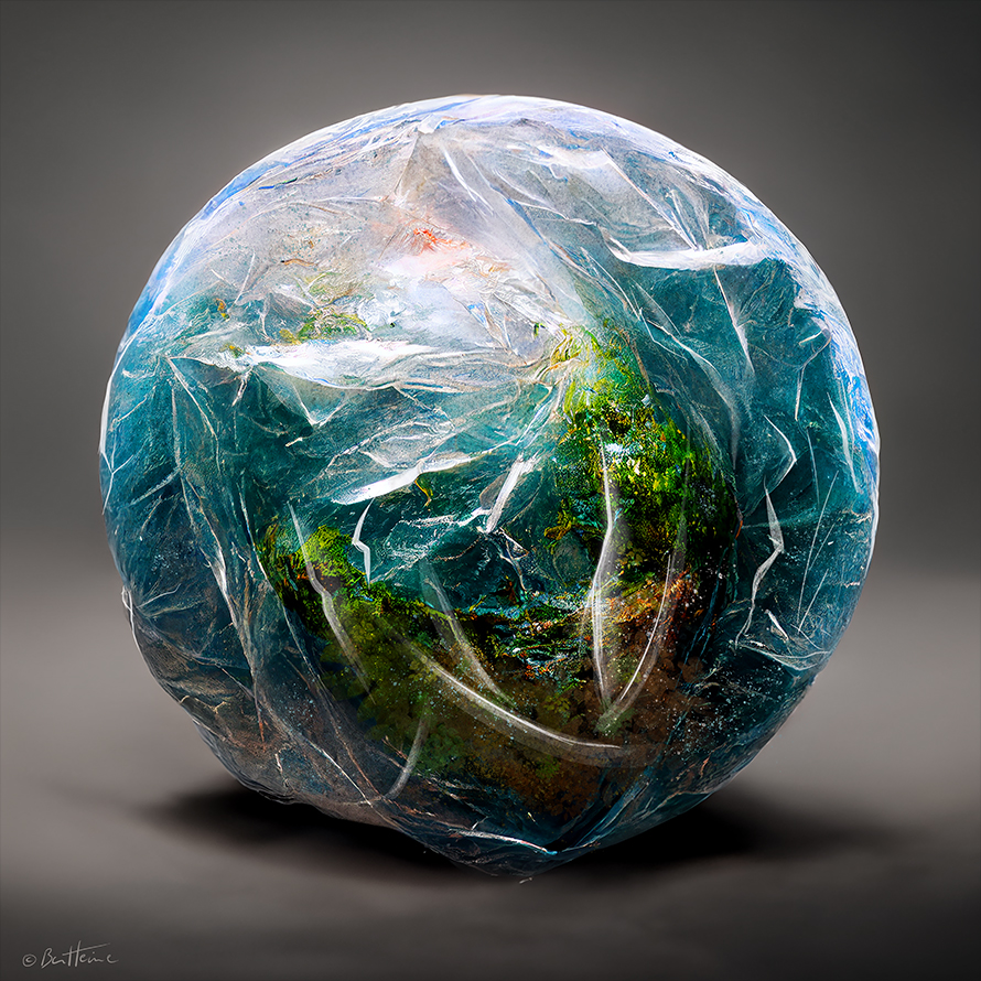 Earth Wrapped in a Plastic Bag by BenHeine on DeviantArt
