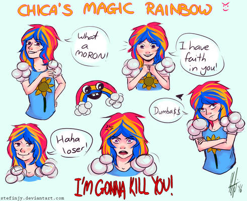 Chica's Magic Rainbow doodles