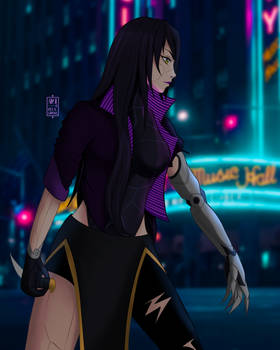 OC: Cyberpunk Kisara A.