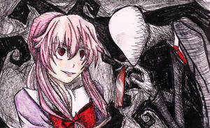 Yuno Gasai and Slenderman