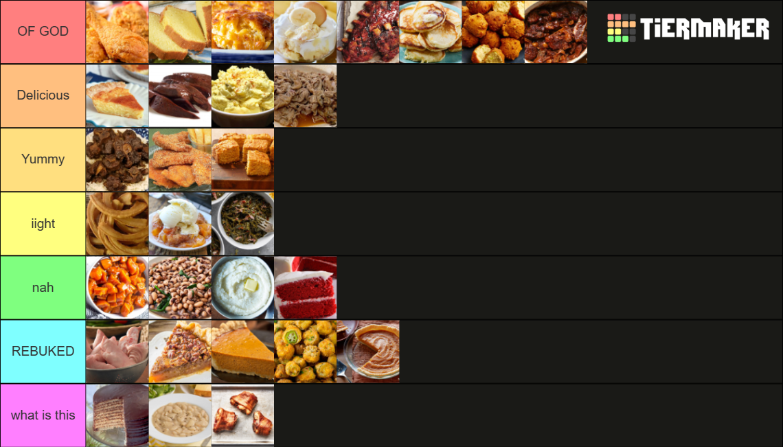 Food souls tier list