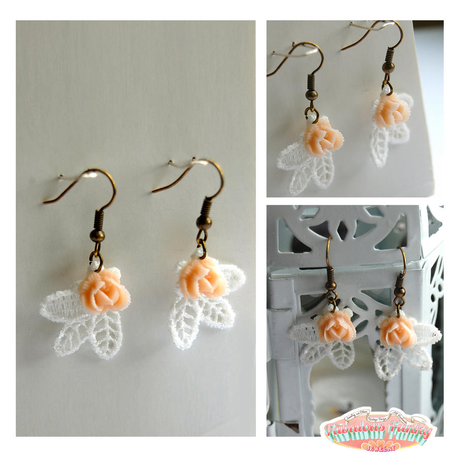 vintage lace earring