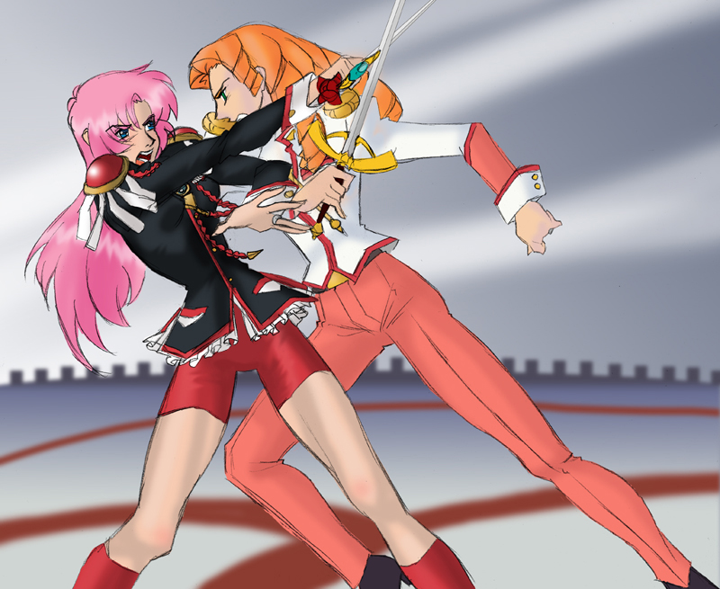 Utena vs Juri Colored