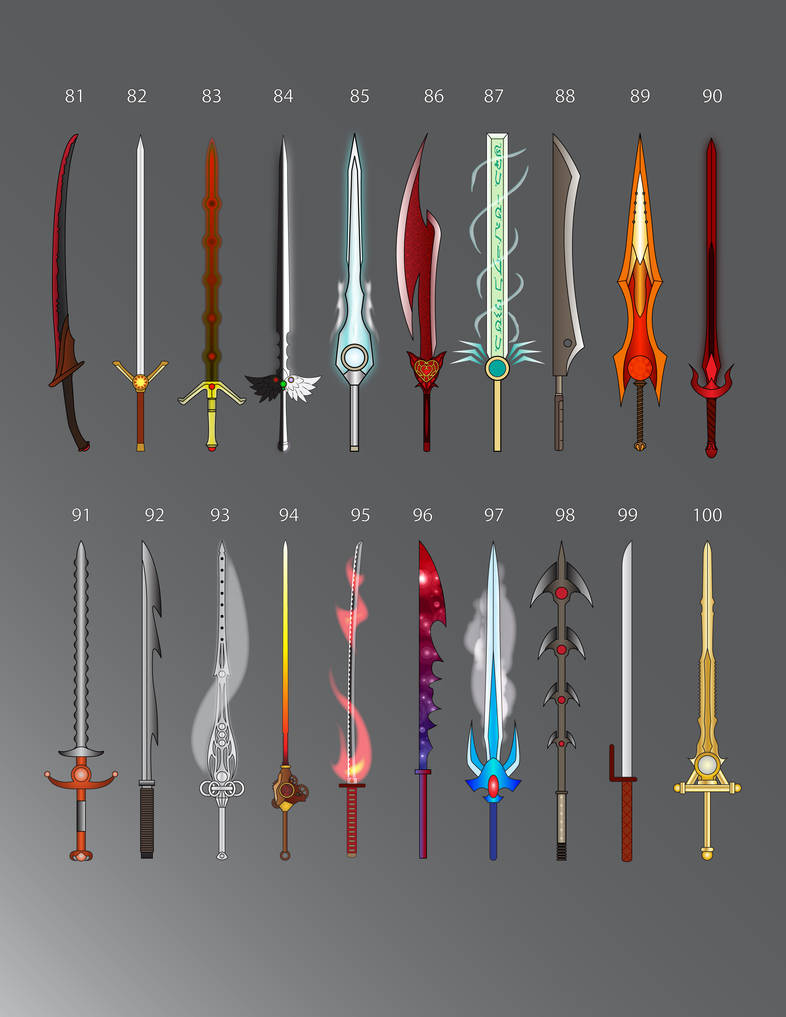 Swords: 81 - 100 by LucienVox on DeviantArt