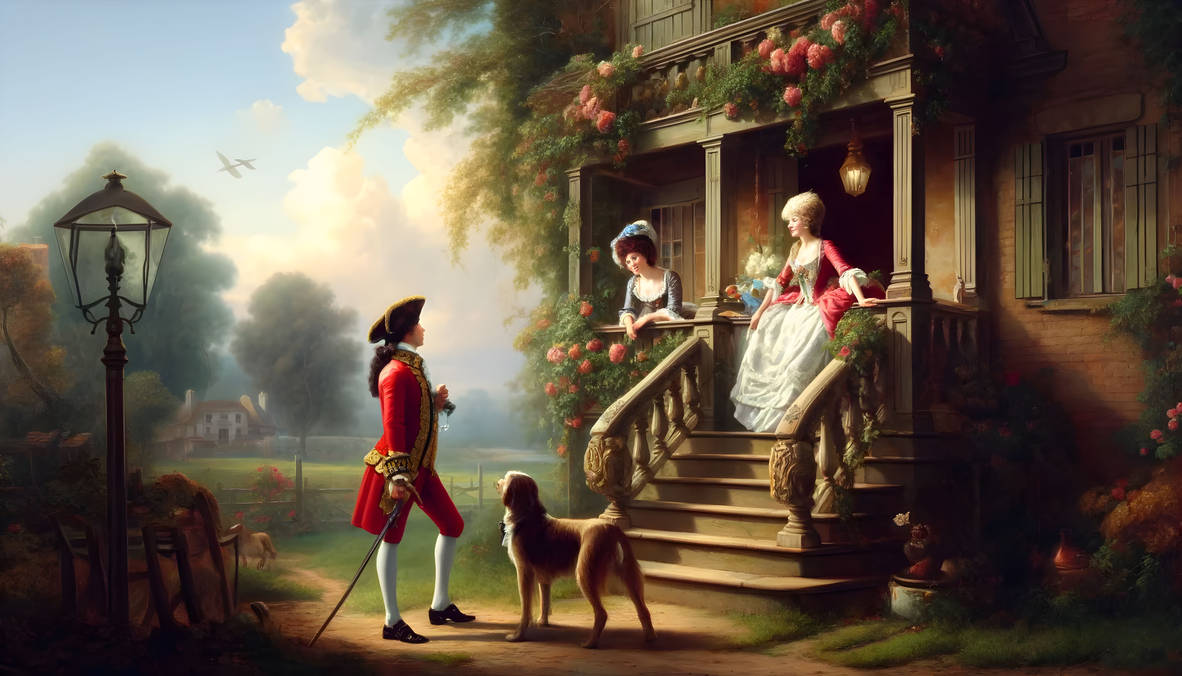 A romantic Rococo style scene by CharlesWarrior on DeviantArt