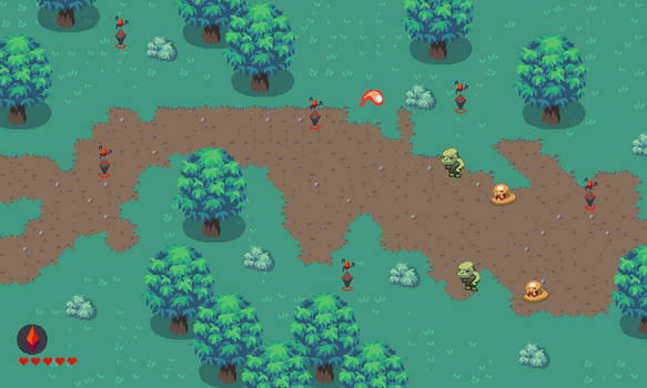 Ludum Dare: Forest Stage mockup