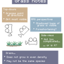 Personal notes for grass tiles