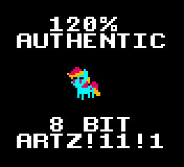 True and REAL 8bit Rainbow Dash