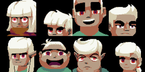 [Colony Gaia] Some NPC faces (WIP)