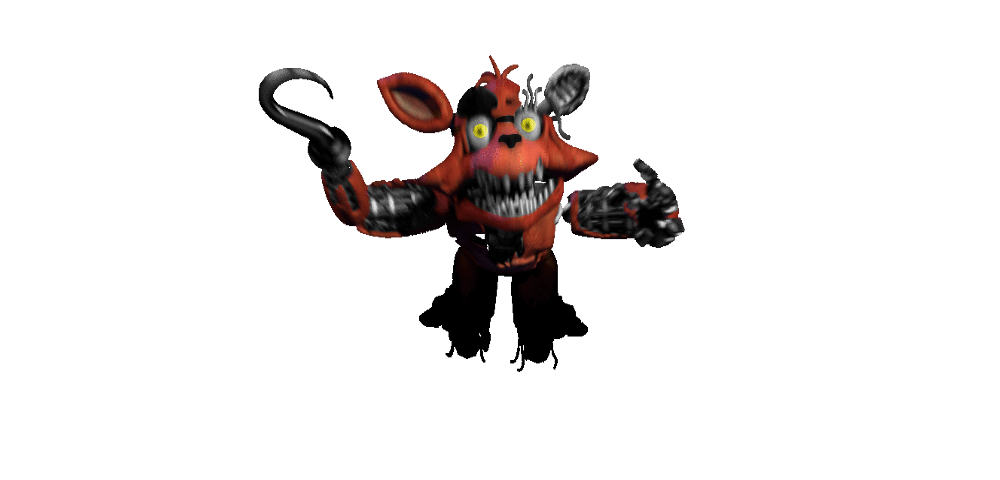 Withered foxy v transparent background PNG clipart