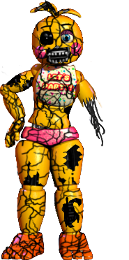 fnaf Withered Toy Chica - Toy Chica, HD Png Download - vhv