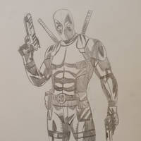 Deadpool pencil sketch