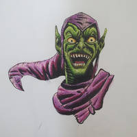 Green Goblin colored sketch