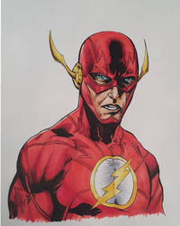 The flash colored sketch