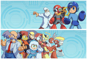 Megaman boardgame game side art