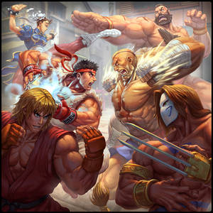 Street Fighter: The Miniatures Game cover art