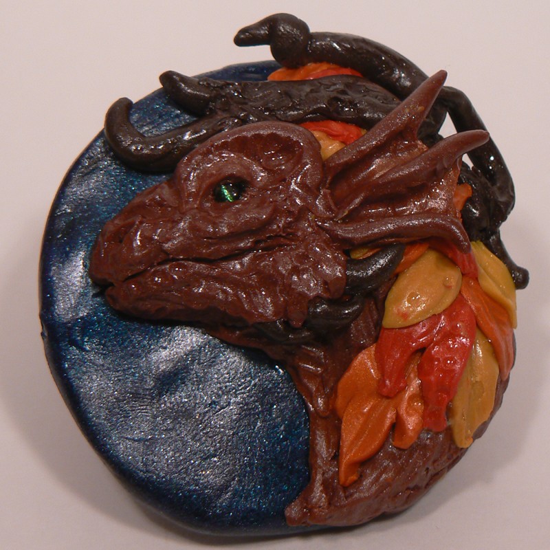 Fall Dragon Pendant