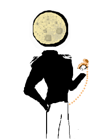 Man in the moon. Pocketwatch
